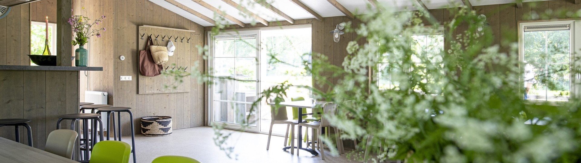 Groepschalet doorkijk